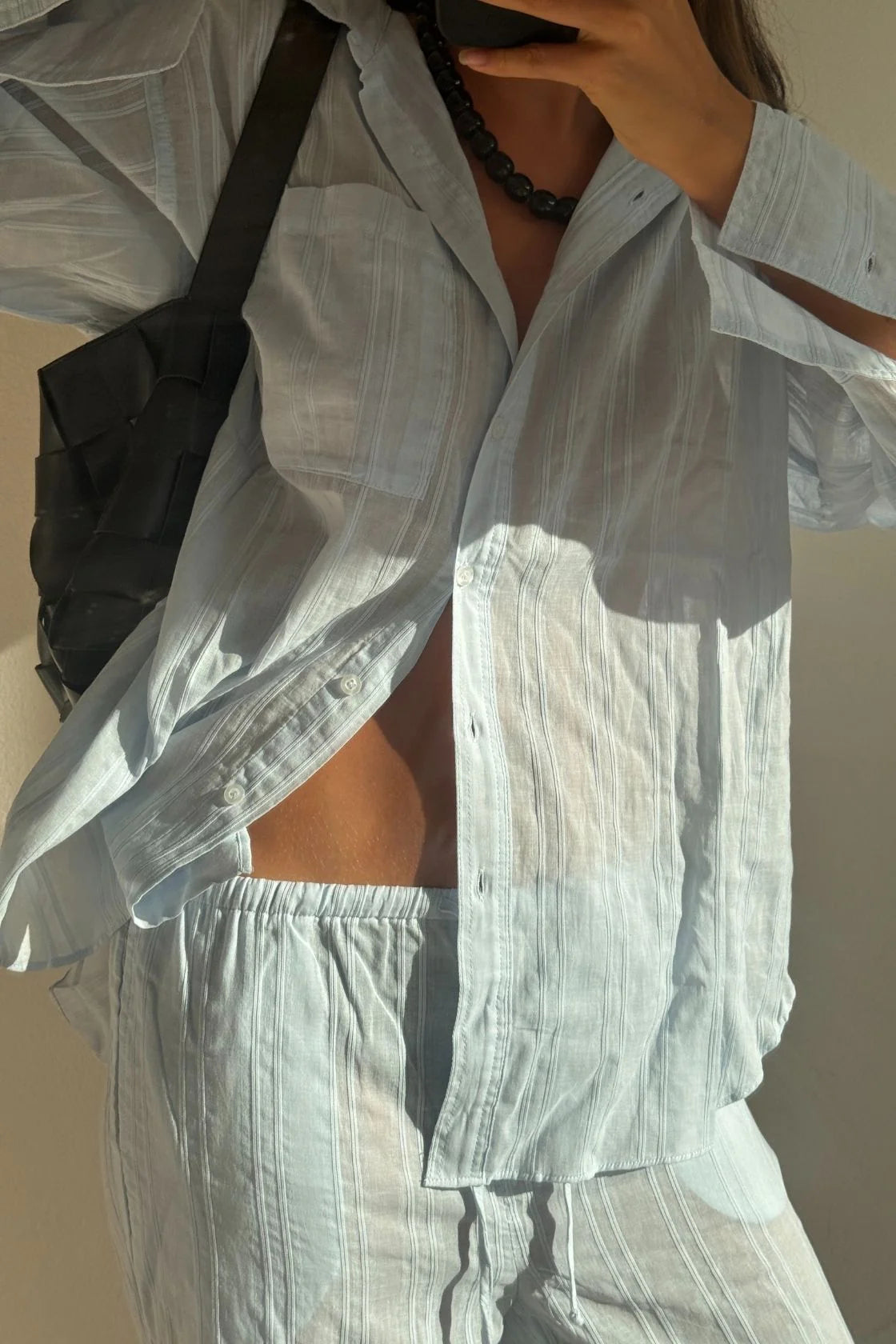 Priya Shirt- Powder Blue