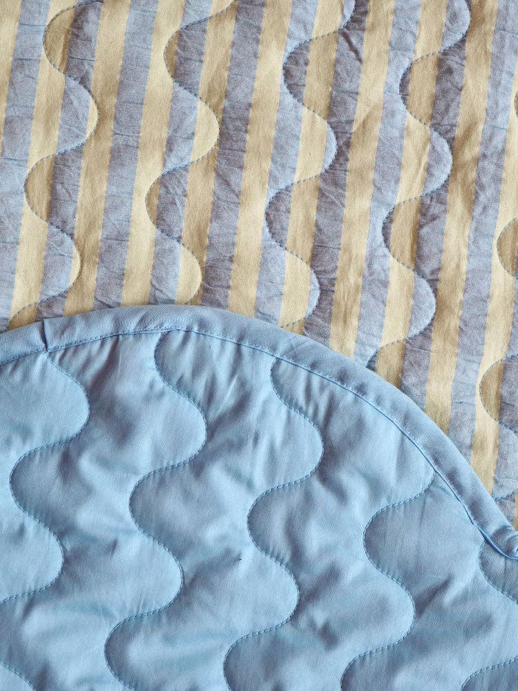 Butter Blue Seersucker Playmat