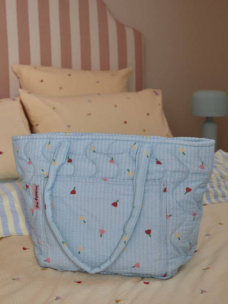 Forget Me Not Quilted Bag in Sky
