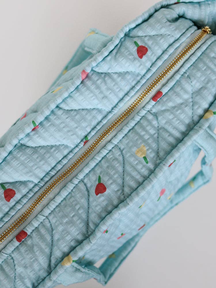 Forget Me Not Quilted Bag in Sky
