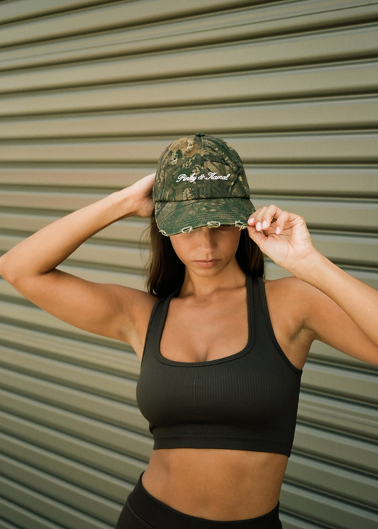 Pinky & Kamal Signature Cap - Distressed Camo