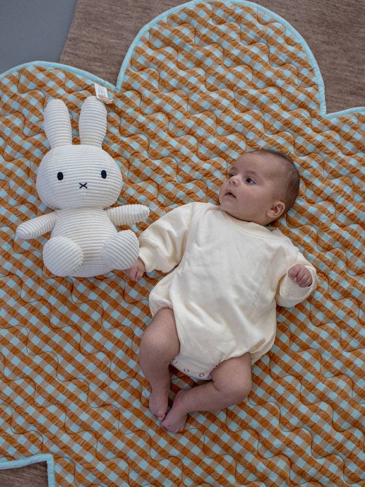 Honey Blue Seersucker Playmat