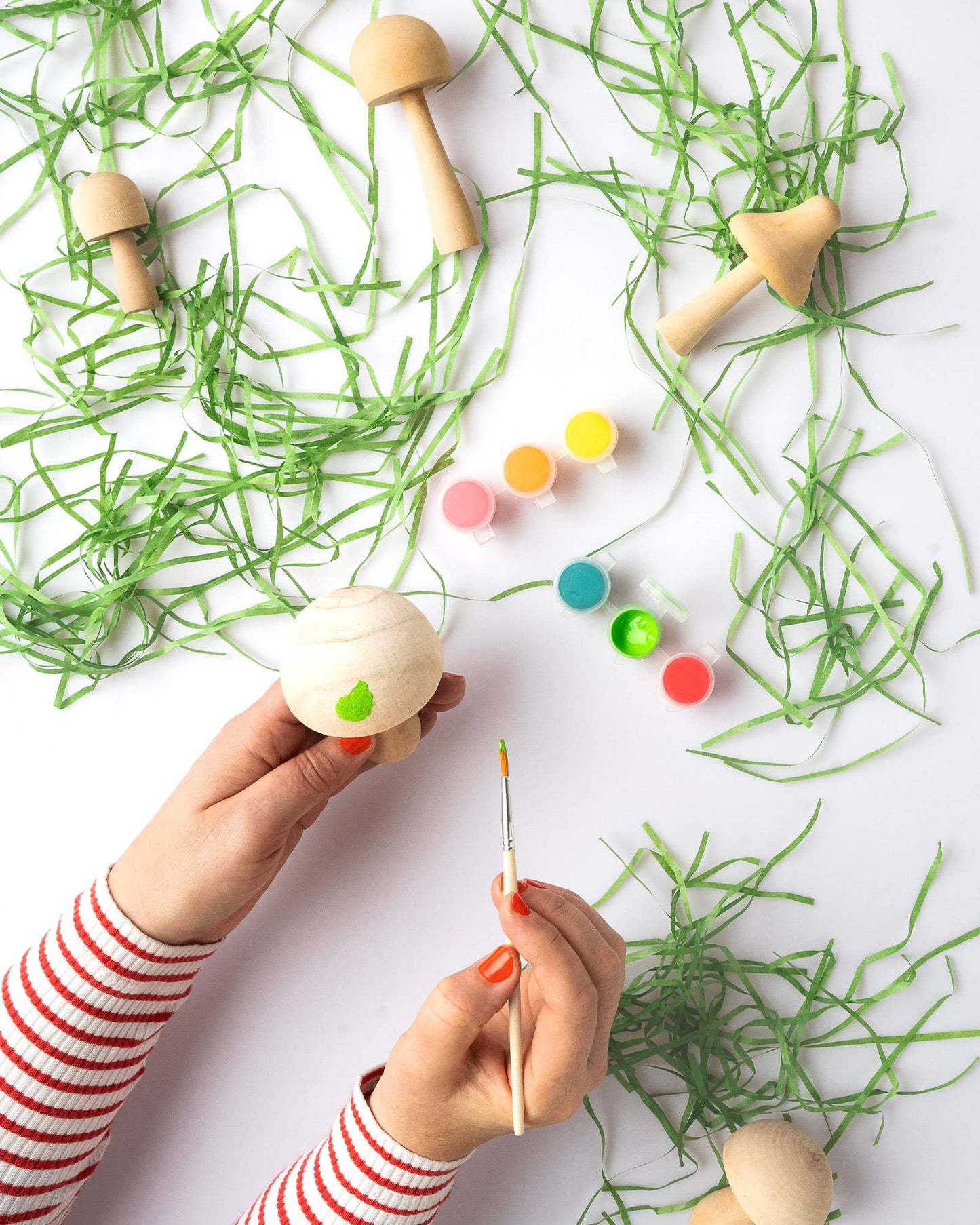 Paint Your Own Wooden Mushrooms