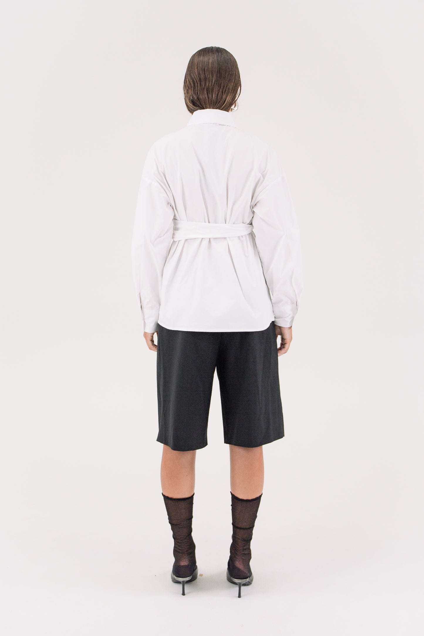 Vacanza Wrap Shirt- White