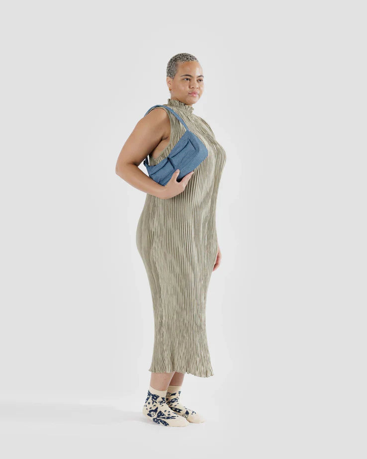 Baggu Cargo Shoulder Bag- Digital Denim