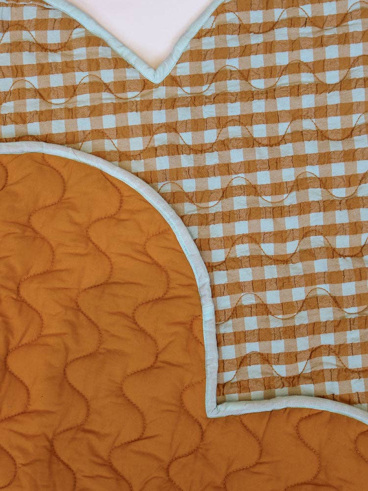 Honey Blue Seersucker Playmat