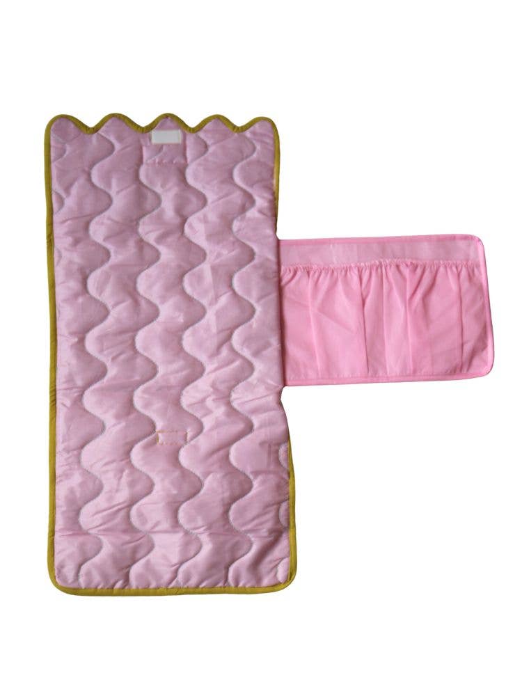 Pink Quartz Seersucker Change Mat