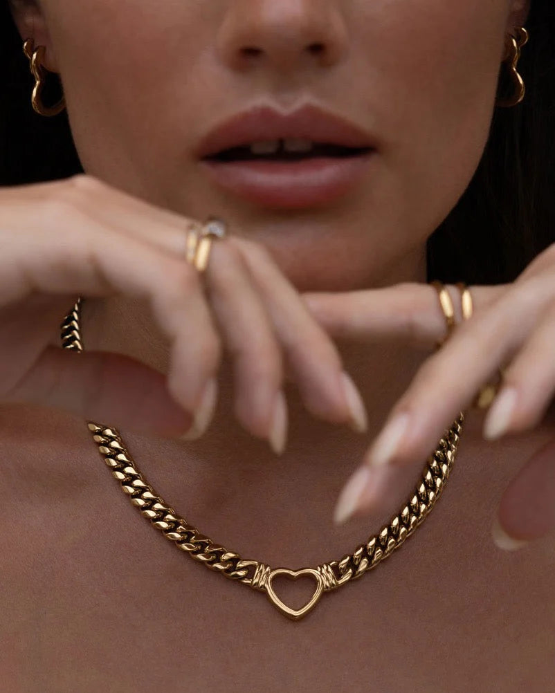 Valentine Necklace- Gold