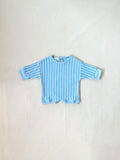 Addie Stripe Bodysuit- Blue/White Stripe