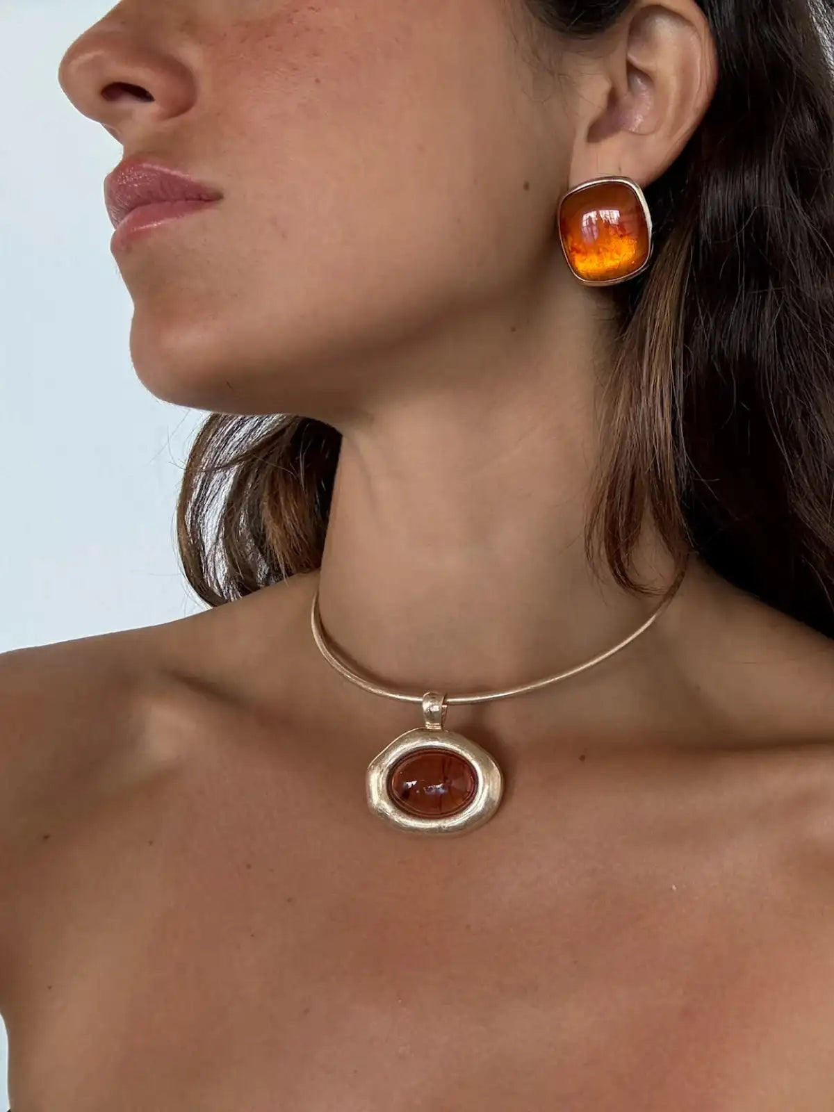 Alba Orange Necklace