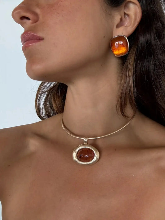 Alba Orange Necklace