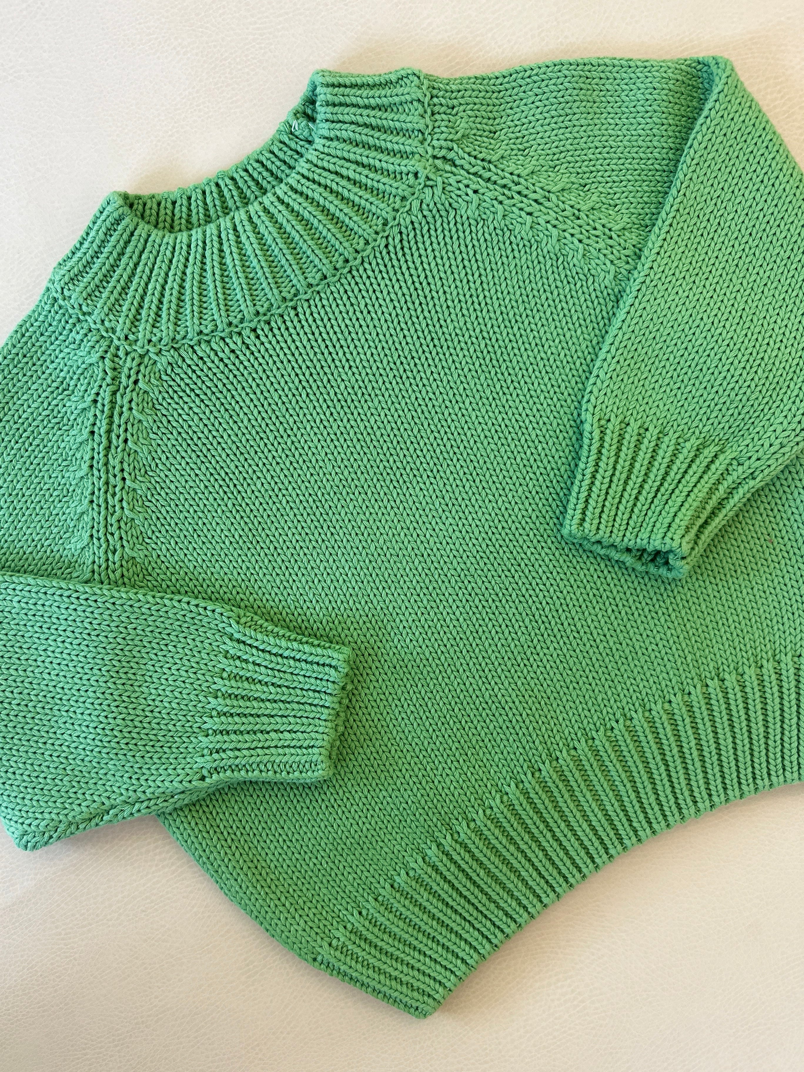 Ansel Cotton Knit Jumper - Lawn