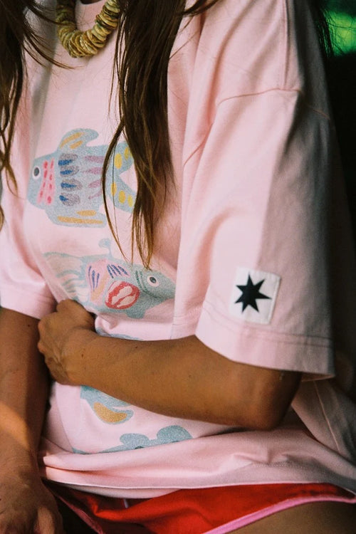 Aquatic Core Tee - Baby Pink
