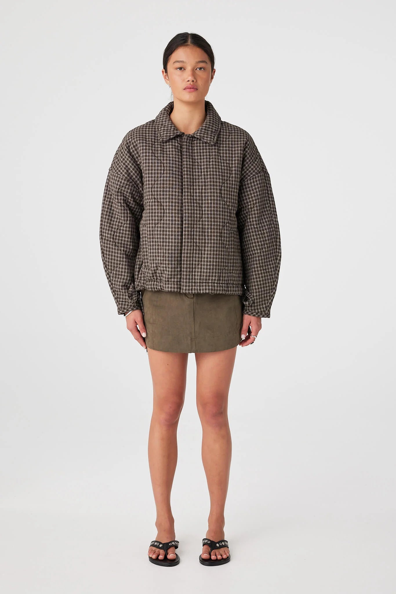 Matteo Jacket - Espresso Check