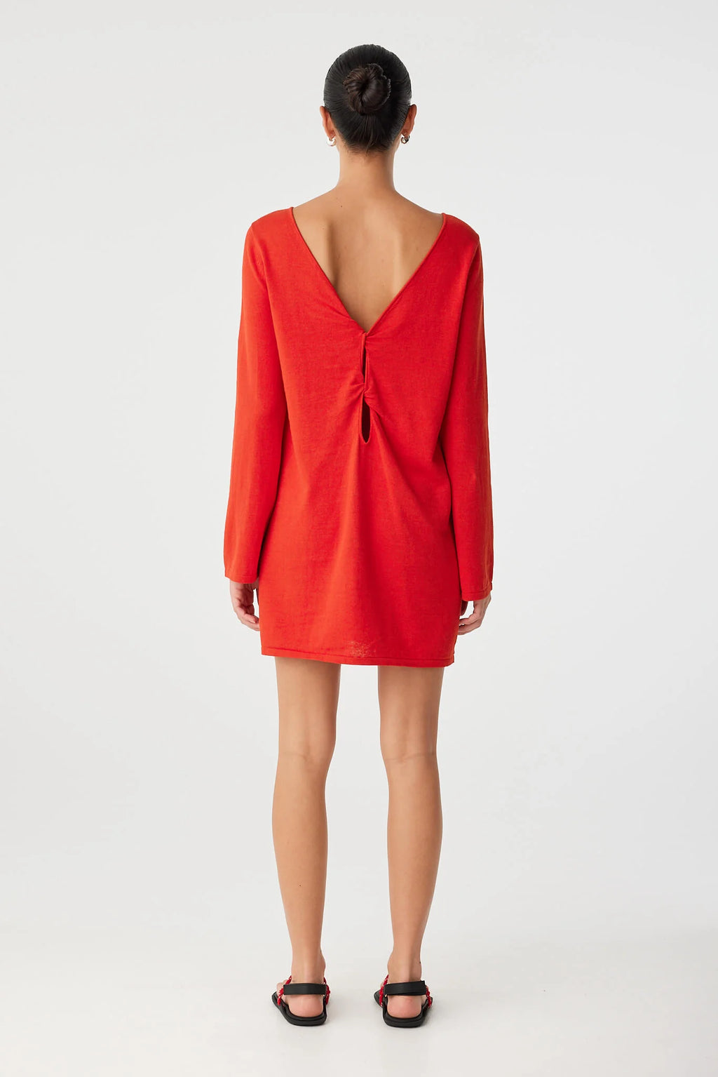 Paloma Reversible Dress- Cherry Red