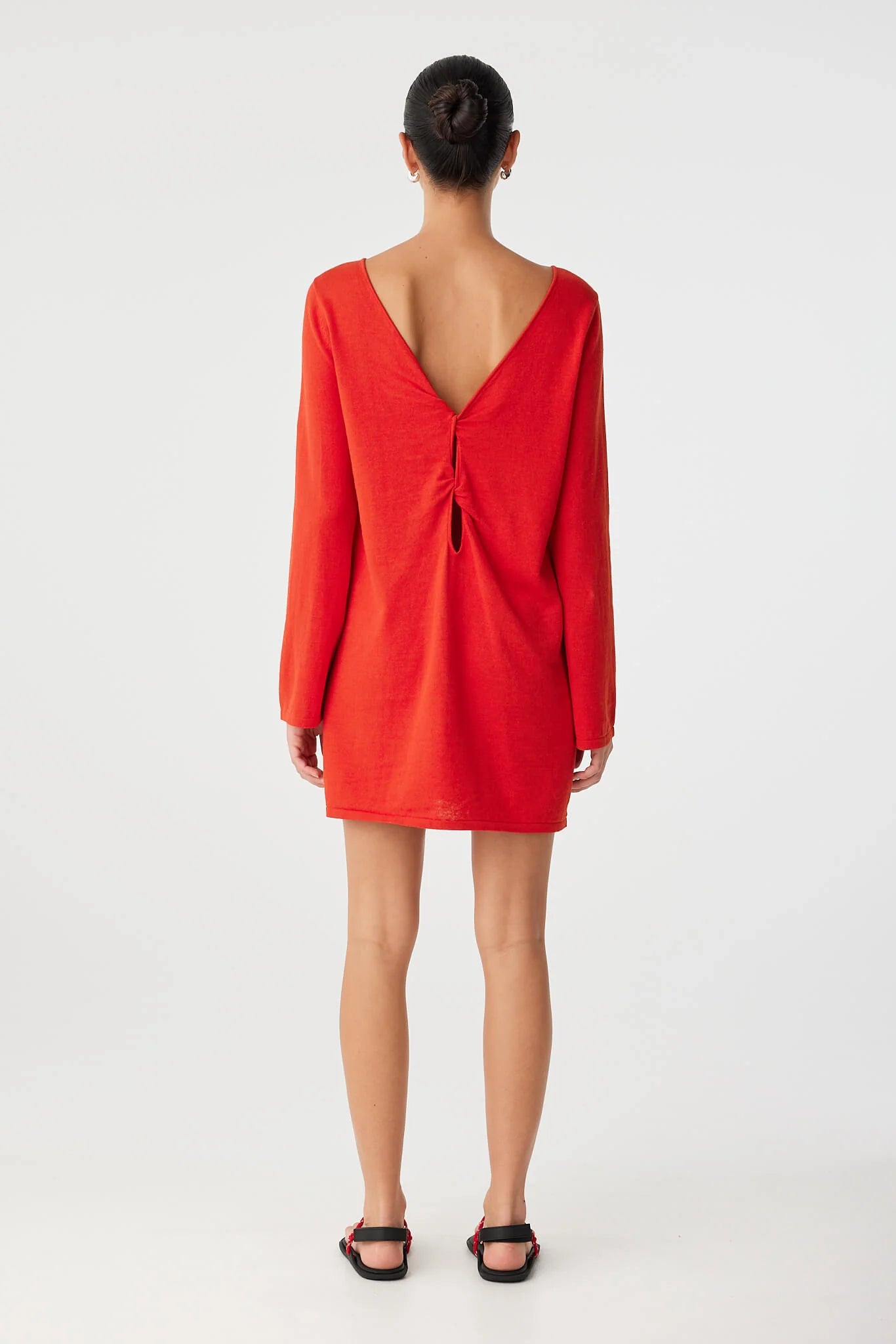 Paloma Reversible Dress- Cherry Red