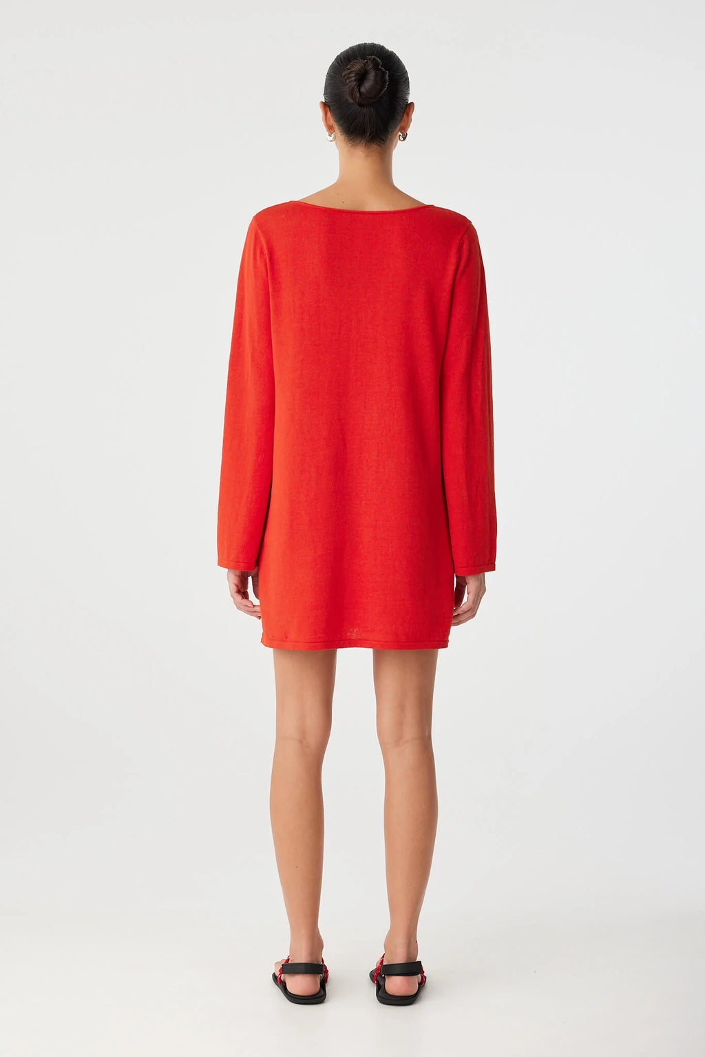 Paloma Reversible Dress- Cherry Red