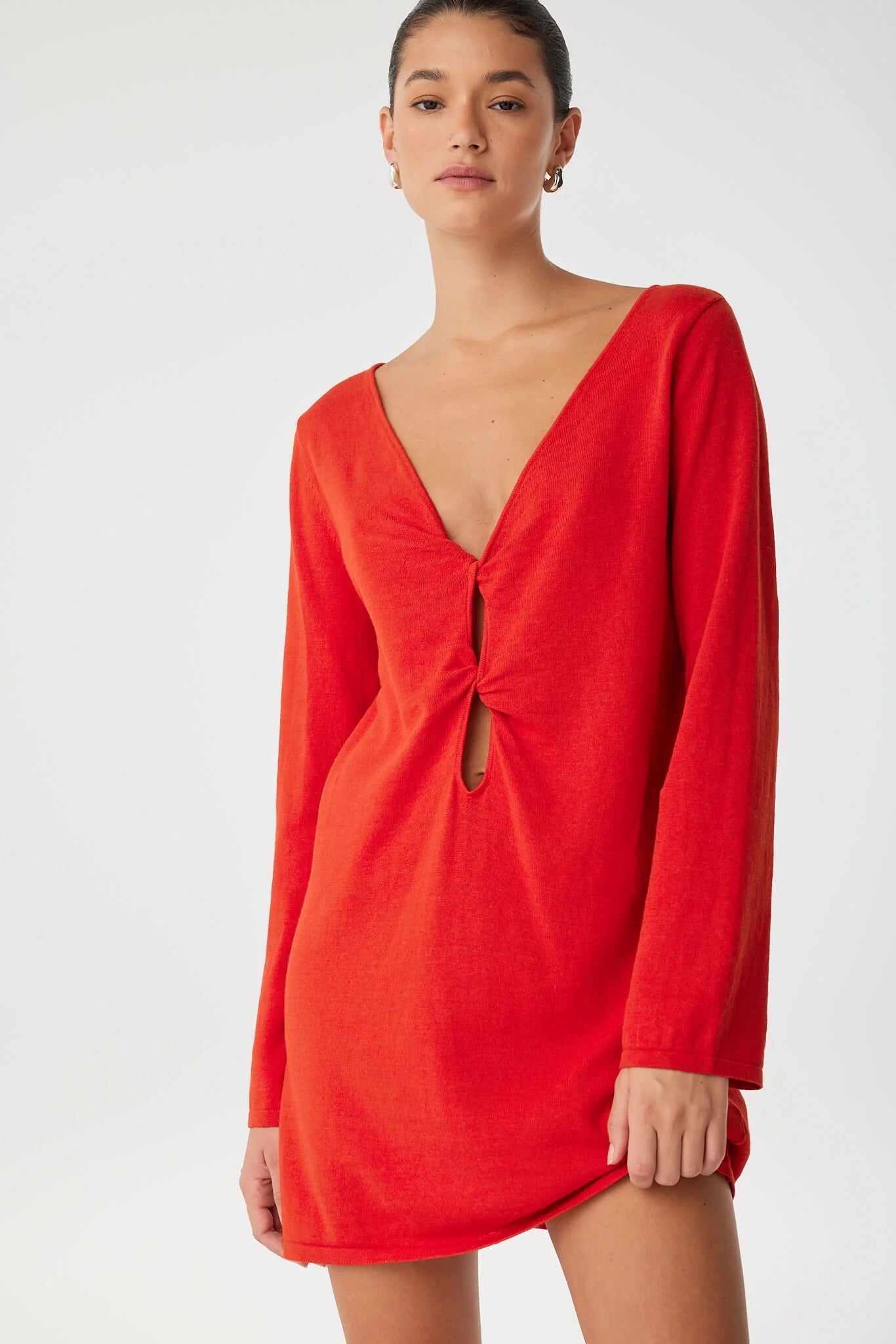 Paloma Reversible Dress- Cherry Red