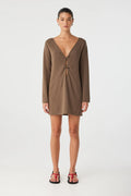 Paloma Reversible Dress- Cacao