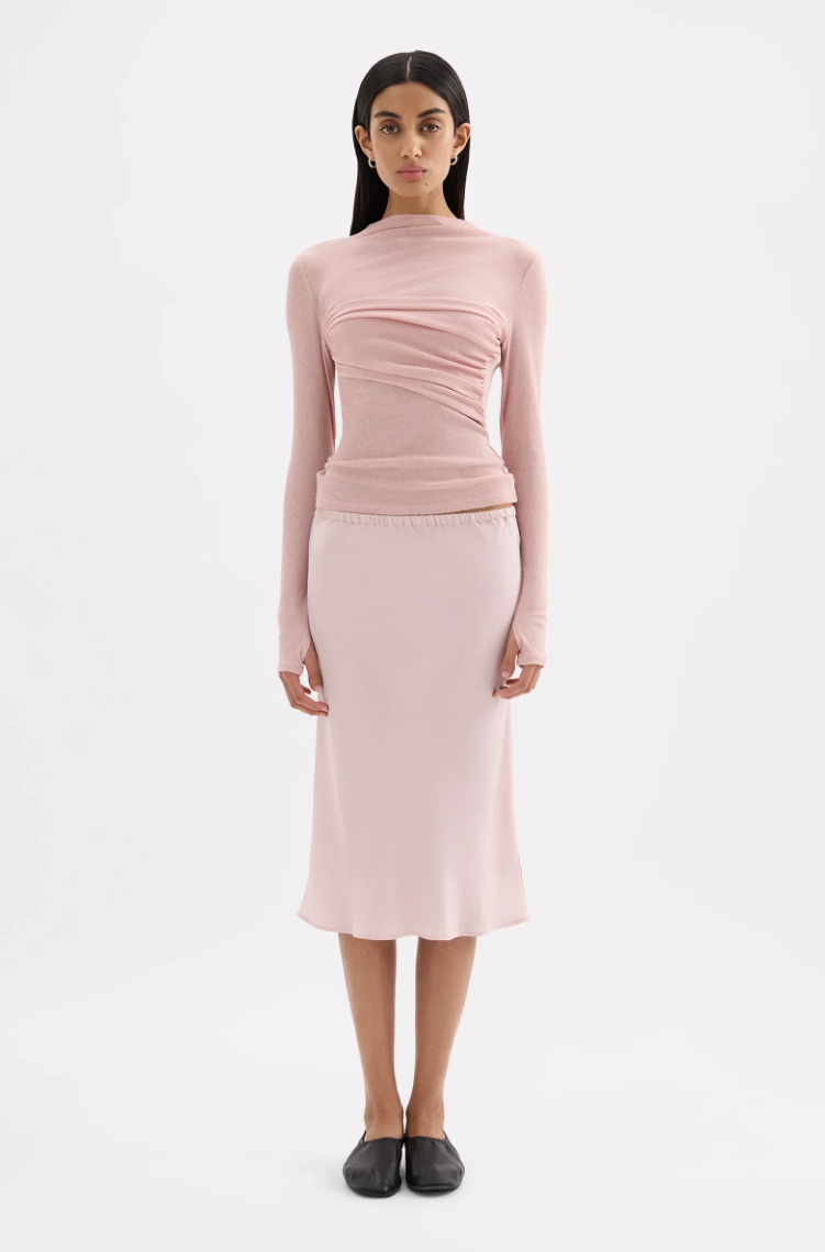 Aster LS Mesh Top - Blush