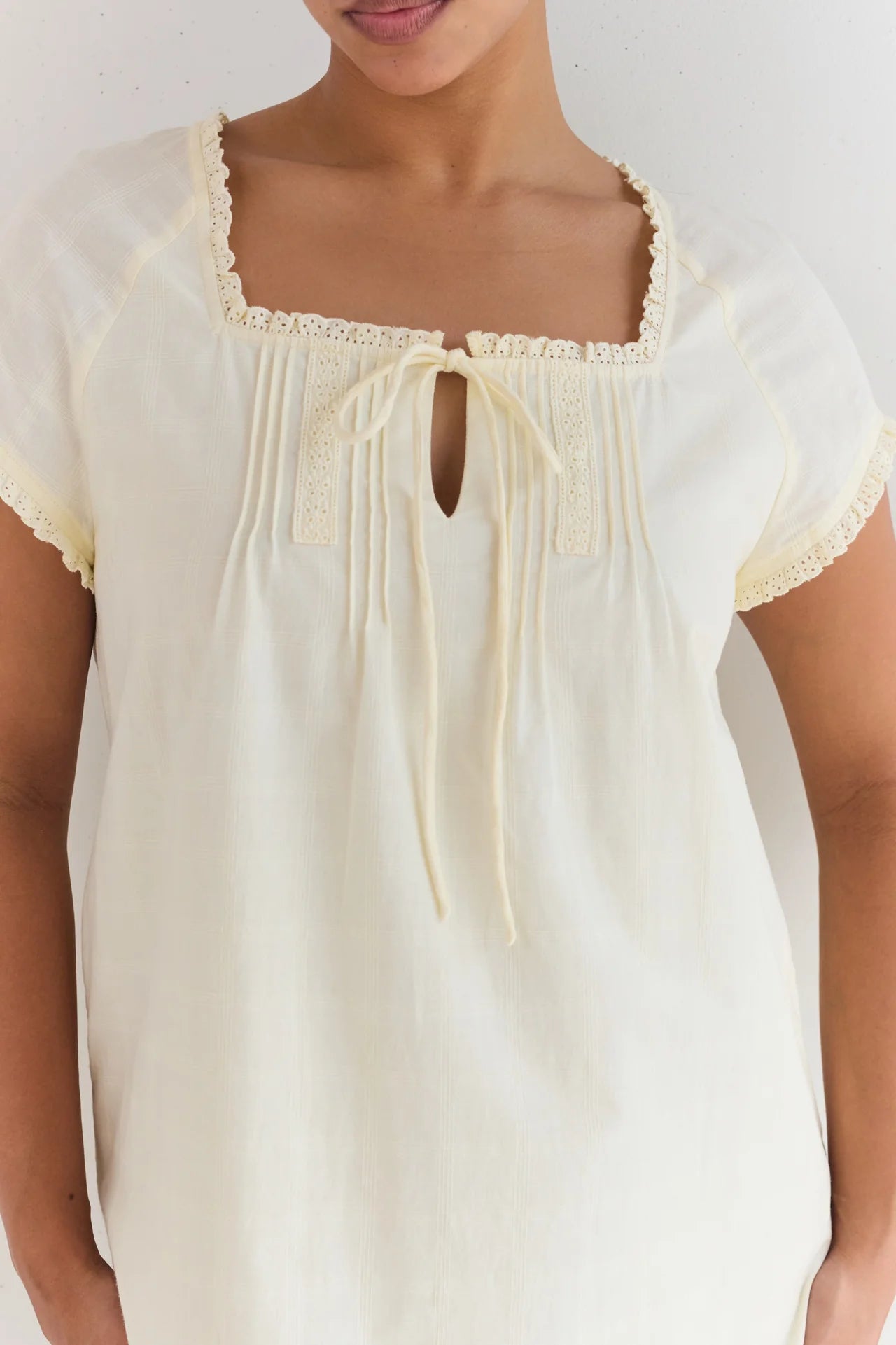 Amelia Mini Dress - Buttercream