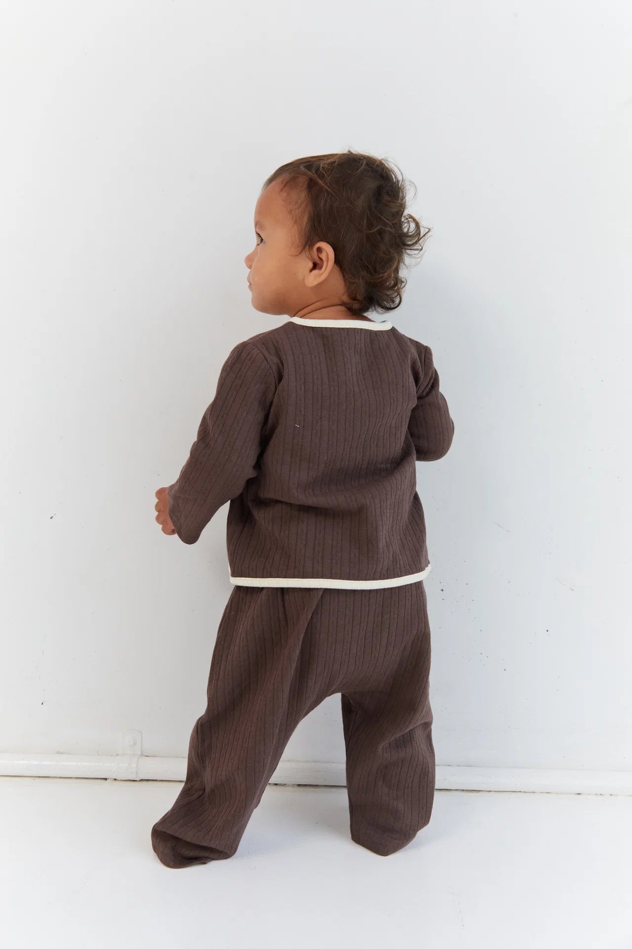 August Pointelle Set - Cocoa