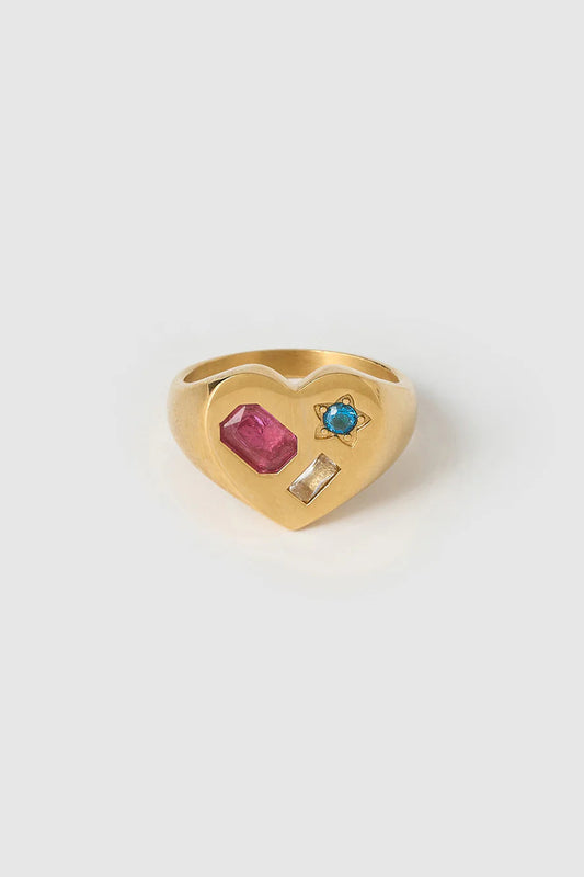 Bisous Heart Ring