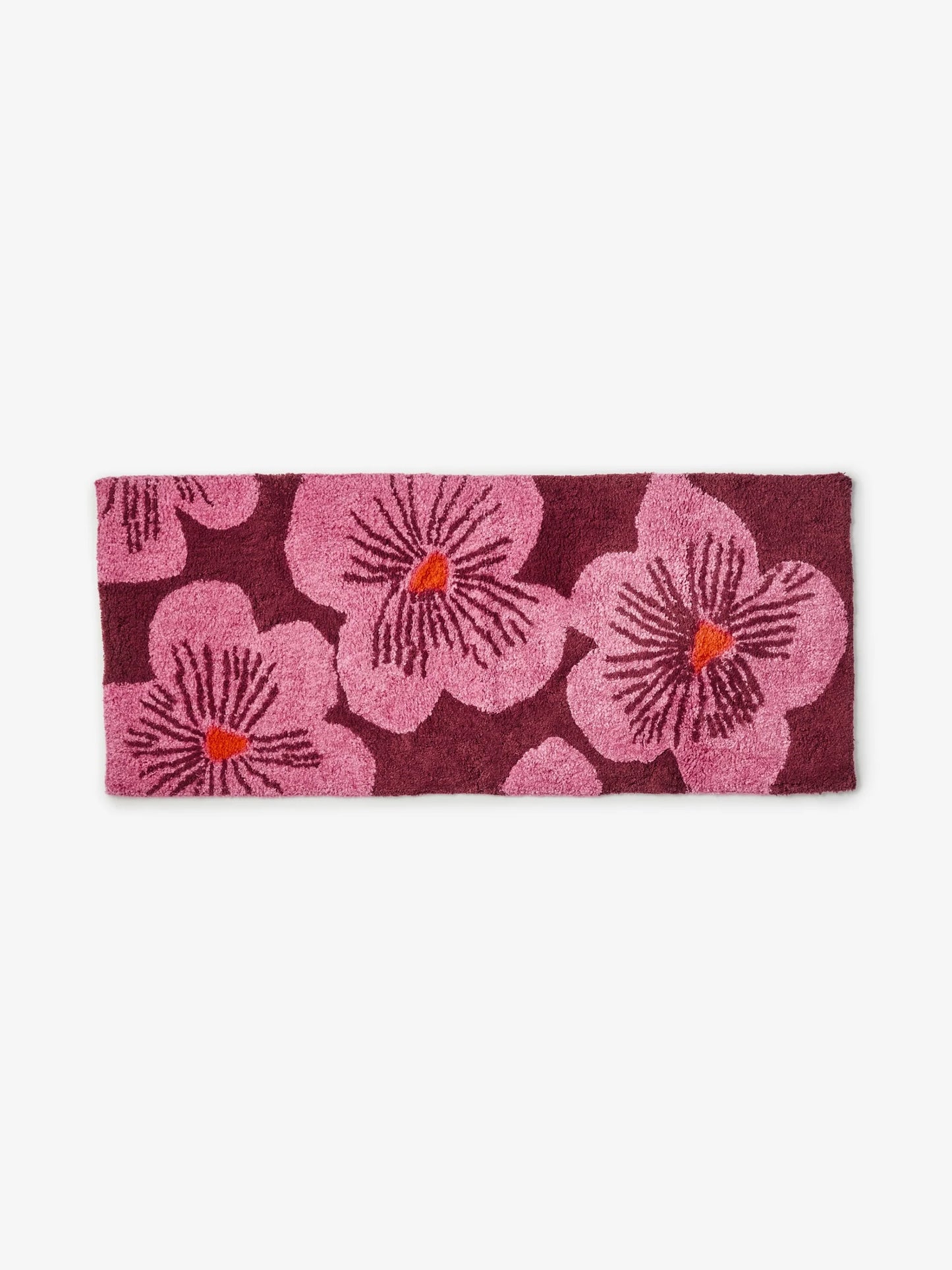 Jardin Pink Long Bath Mat