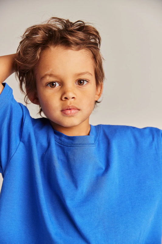 Base Tee in Indigo Blue