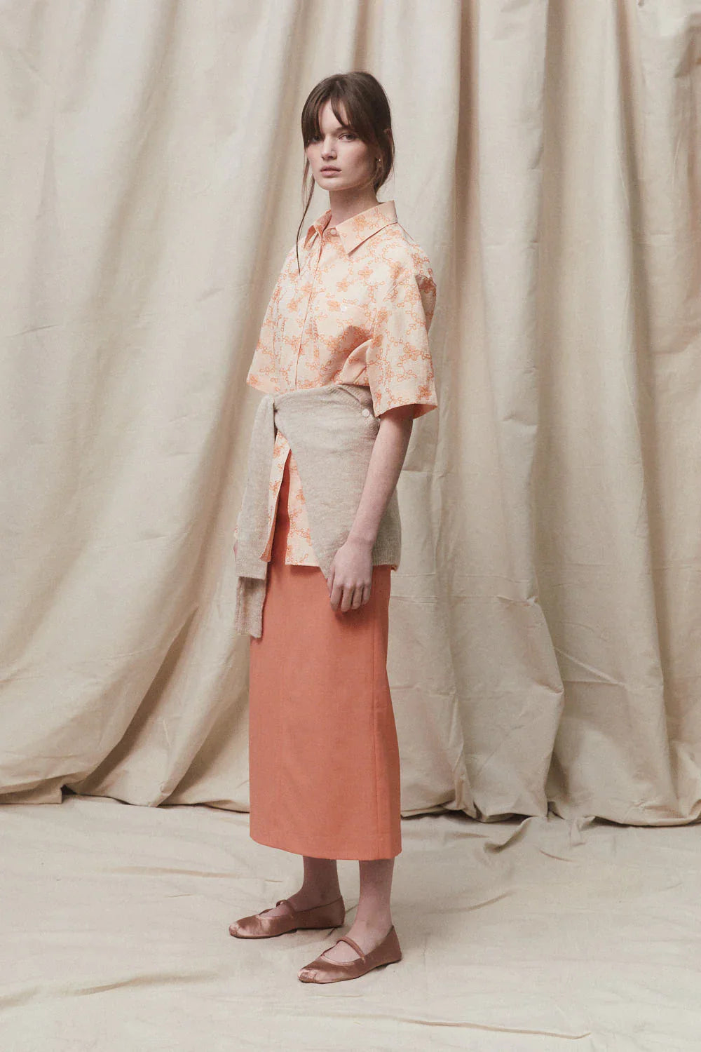 Rosana Shirt- Apricot