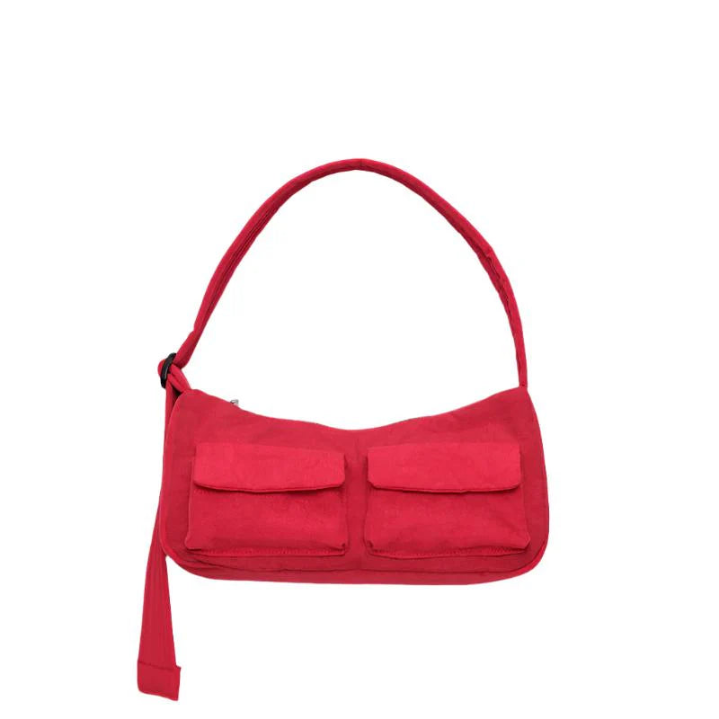 Baggu Cargo Shoulder Bag- Candy Apple