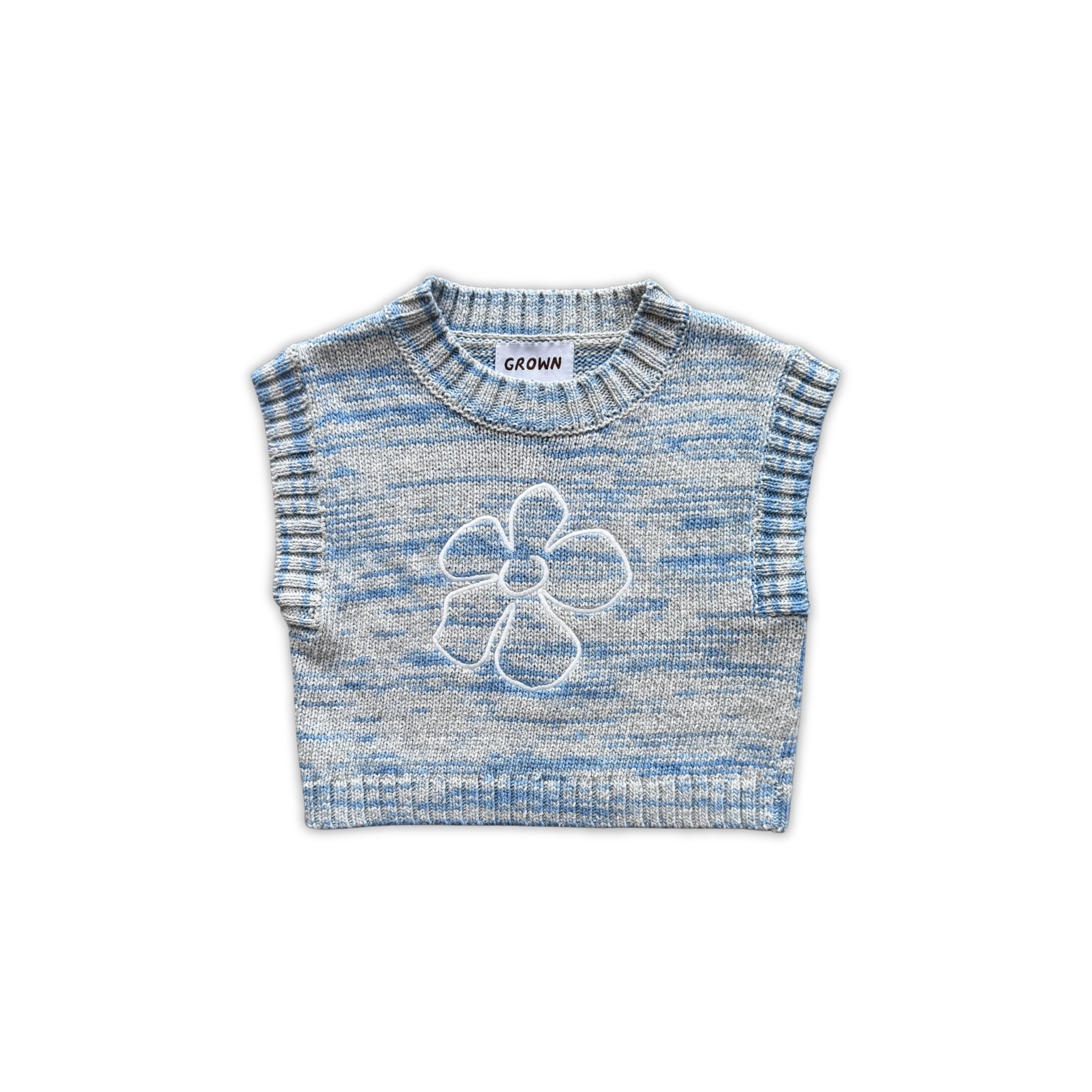 Organic Space Dye Knit Vest