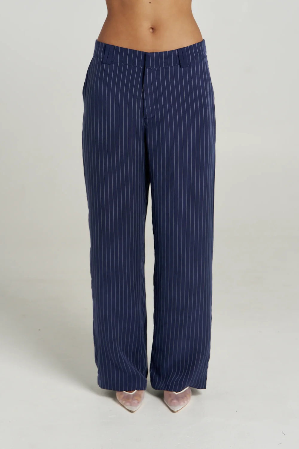 Boss Pant - Navy Pinstripe