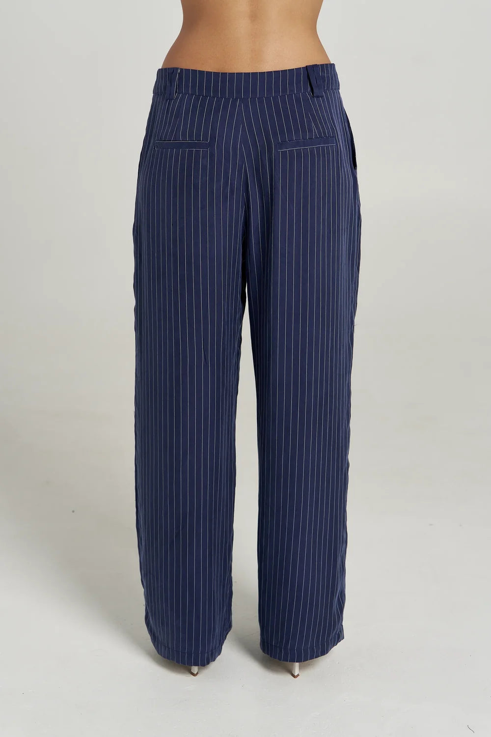 Boss Pant - Navy Pinstripe