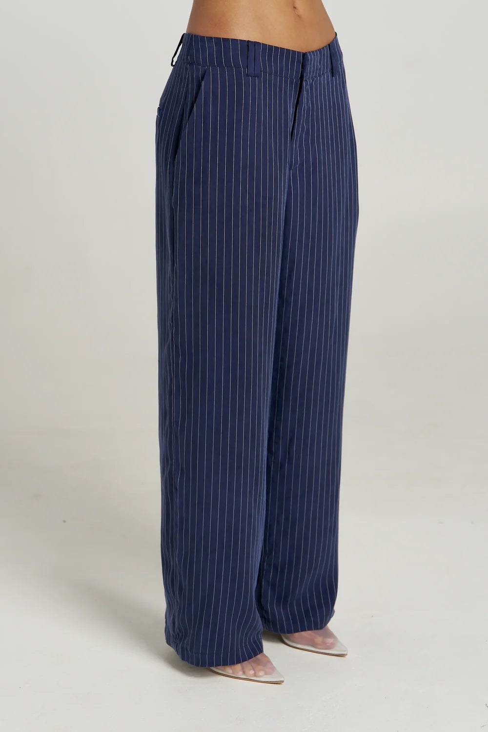 Boss Pant - Navy Pinstripe