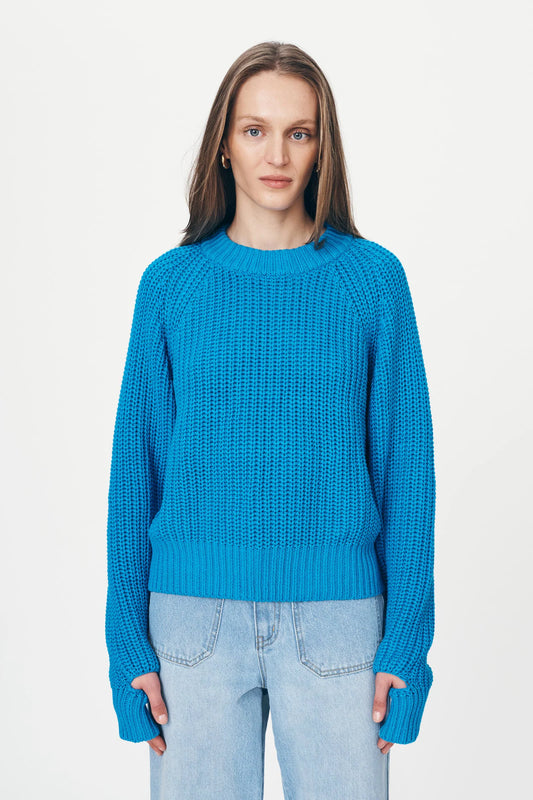 Bronson Knit Jumper- Cerulean