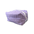 Bubble Terry Towelling Pouch - Mauve