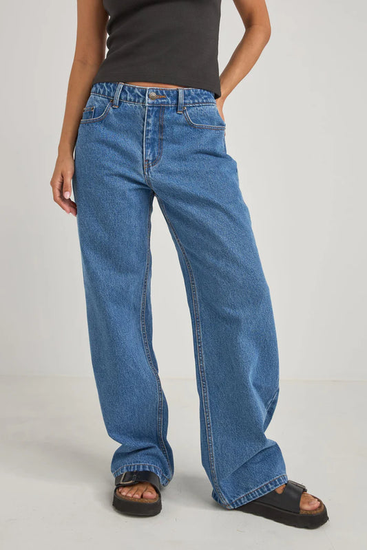 Lula Low Rise Pant- Sea Blue