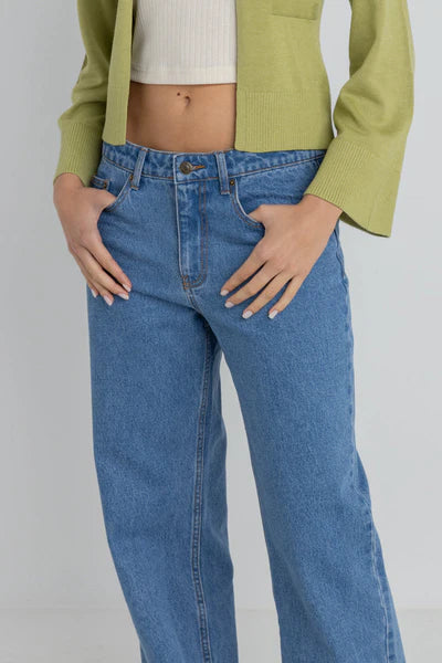 Lula Low Rise Pant - Blue Wash