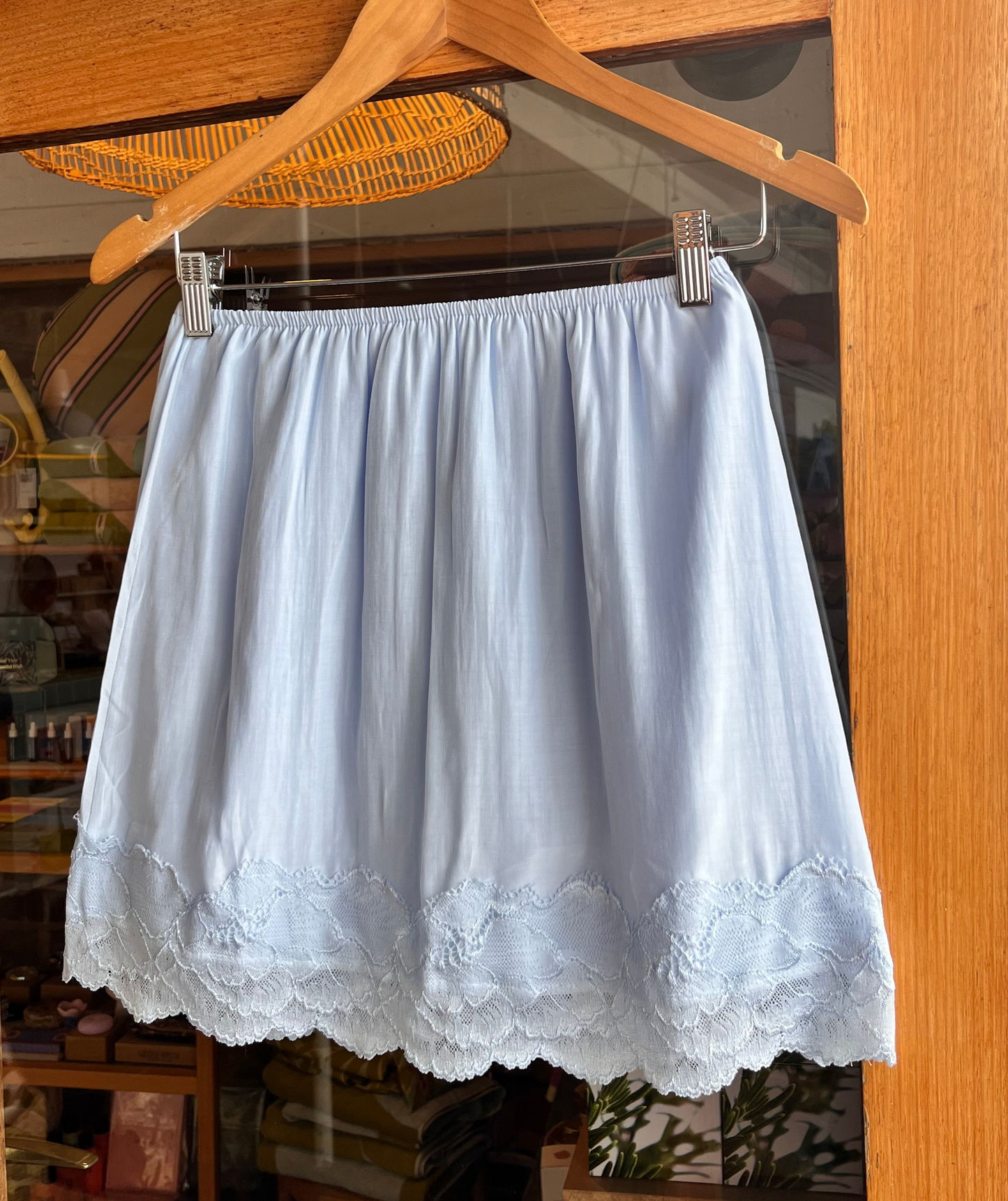 Mini Slip Skirt- Baby Blue