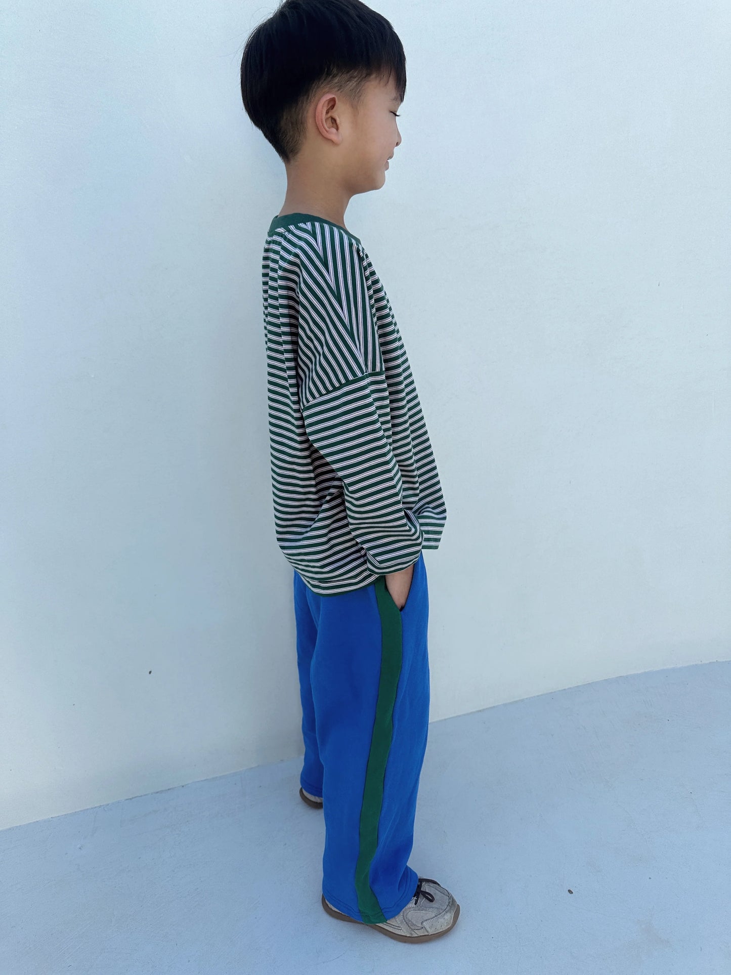 Elio Racer Pants - Royal Blue/Green