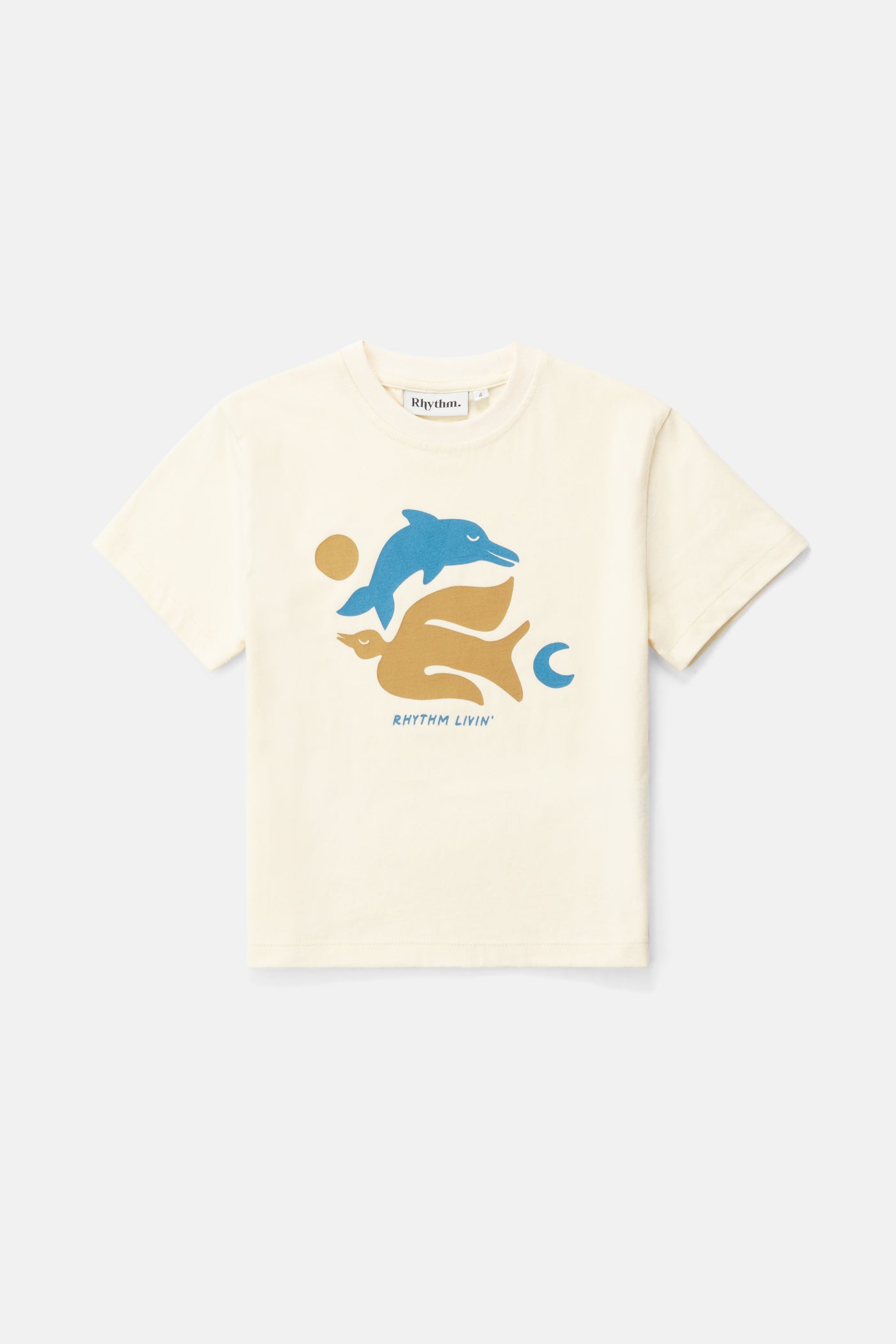 Kids Peace SS T-Shirt- Natural White