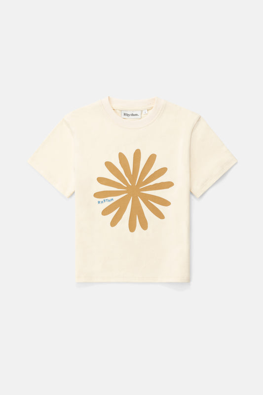 Kids Sun Ra SS T-Shirt- Natural White