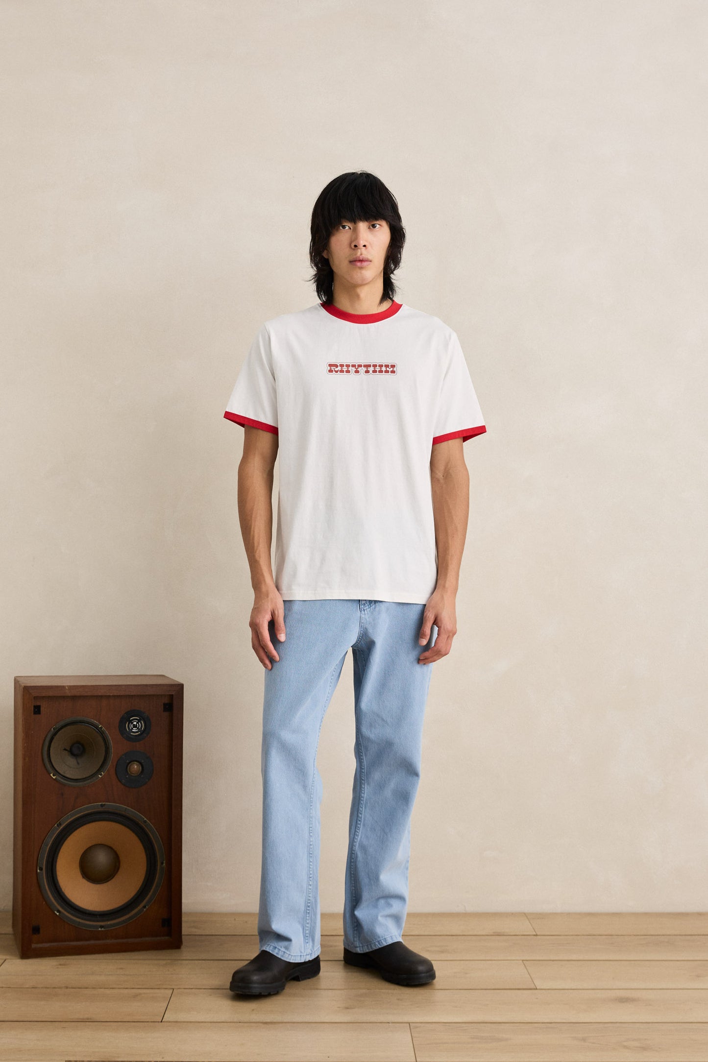 Rosa Ringer Vintage SS T-Shirt