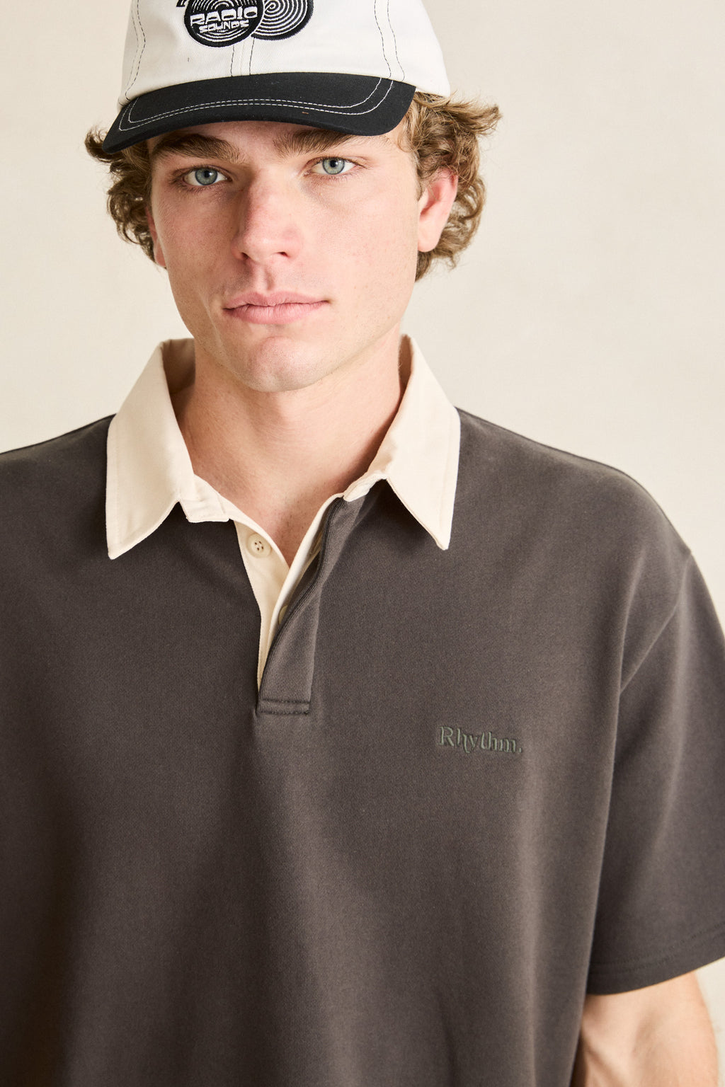Koa SS Rugby Polo - Charcoal