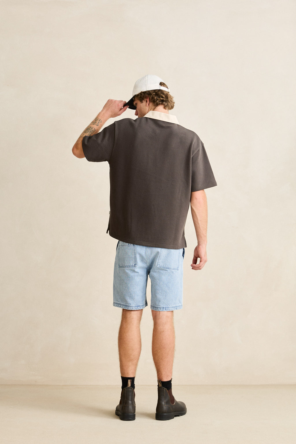 Koa SS Rugby Polo - Charcoal