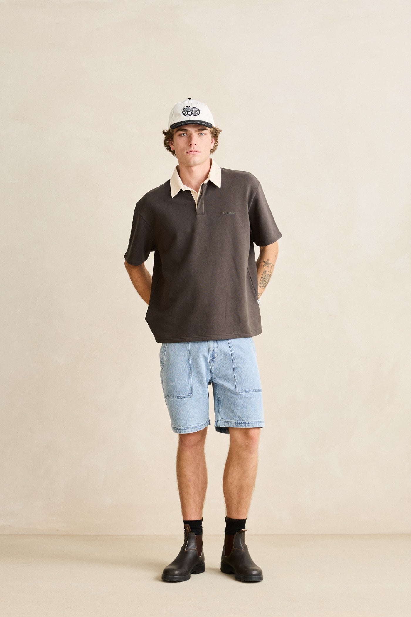 Koa SS Rugby Polo - Charcoal