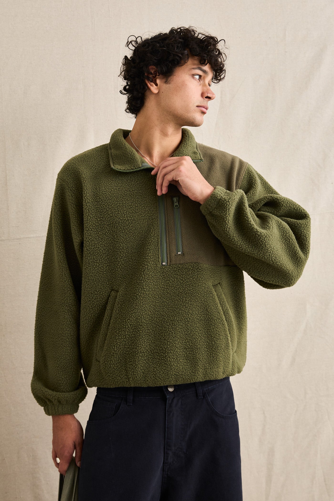 Koa Fleece Half Zip - Forest
