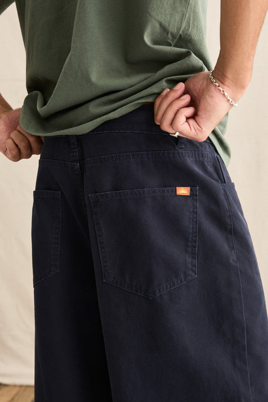 Relaxed Wash Canvas Pant- Midnight