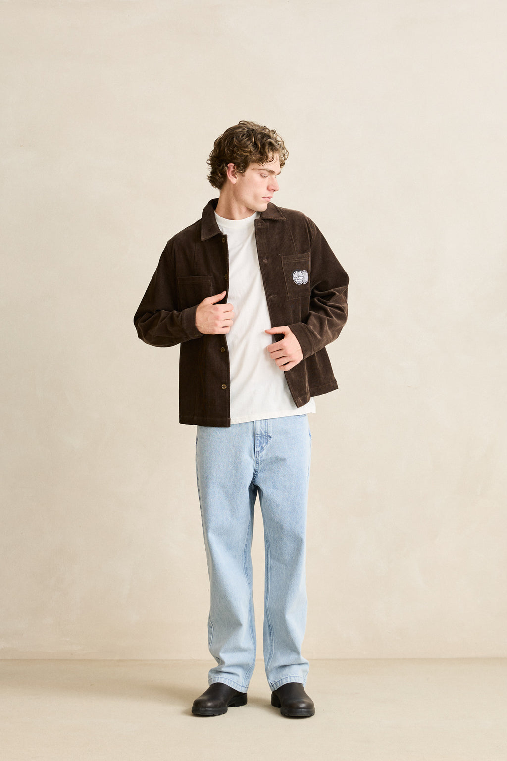 Broadcast Cord Overshirt - Chocolate